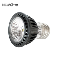 Lampe led horticole de croissance uvb10.0, 5w, noir, uvb, éclairage avec complément au calcium, pour culture de plantes