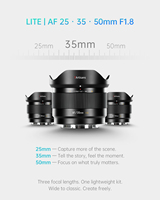 Objectif 7Artisans 35mm F1.8 AF APS-C Standard Prime pour appareils photo hybrides Sony E, Fujifilm X, Nikon Z, photographie de portrait