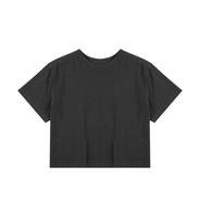 Kaos Wanita 100 Persen Katun, Kerah Bulat, Lengan Pendek, Ringan, Ramah Kulit, untuk Penggunaan di Jalanan dan Kampus