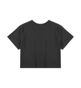 חולצת טי קצרה לנשים, 100% כותנה, צווארון עגול, שרוולים קצרים, קלת משקל, נעימה על העור, לשימוש ביתי או בקמפוס. - Product Image 4