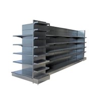 Étagères de magasin de détail robustes personnalisées, gondoles, étagères centrales de supermarché
