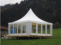 Carpa Pagoda 3x3 4x4 5x5 6x6 8x8 10x10, Carpa Pagoda con Toldo de PVC Blanco, Gazebo para Bodas al Aire Libre, Carpas Pagoda de Techo Alto para Eventos