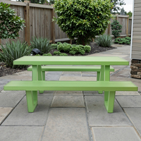 Ensemble de table et de chaises en aluminium moderne et durable pour les parcs, les jardins, les balcons, les cours - Fabriqué en Chine