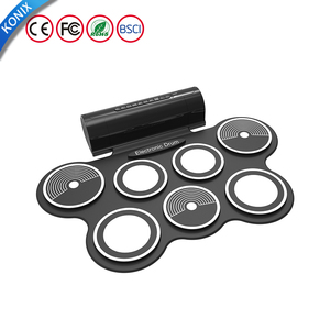 Vente en gros de <span class=keywords><strong>batterie</strong></span> portable en silicone pour enfants Jouets <span class=keywords><strong>électronique</strong></span>s à rouleau manuel pour percussion <span class=keywords><strong>acoustique</strong></span> numérique - Product Image 6