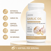 Capsules molles d'huile d'ail à formule personnalisée, gélules à revêtement entérique, complément alimentaire pour adultes, emballage en bouteille, OEM ODM