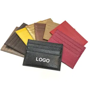 The First Layer Of Leather Men's And Women's Ultra Thin Leather Card Bag Coin Purse Credit Card Package