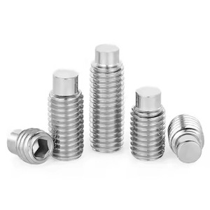 304 Stainless Steel Convex Head Set Screws M2.5 M3 M4 M5 M6 M8 DIN915 Metric Grade A - Product Image 2