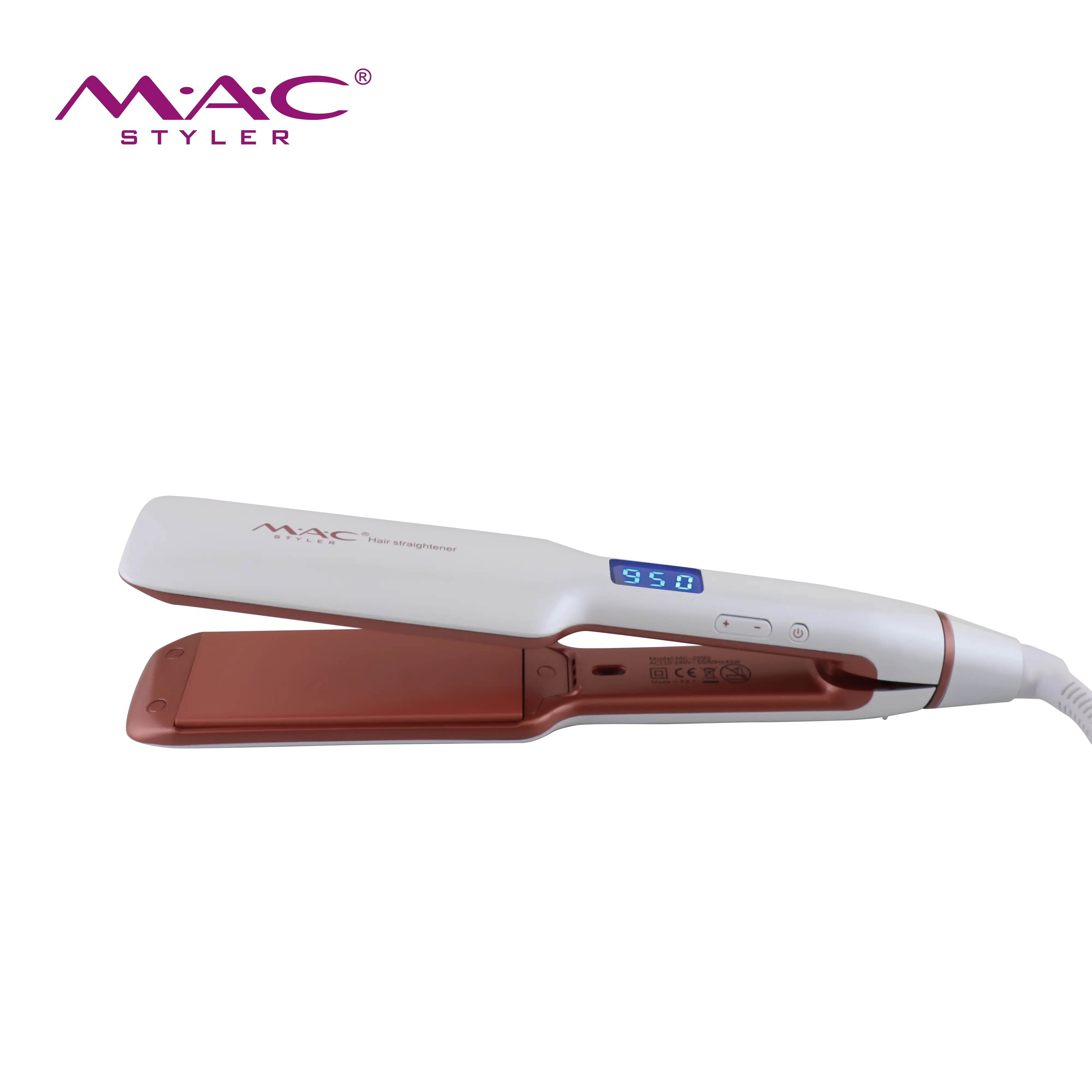 Beauty Fashion Planchas Para Cabello Lcd Flat Iron Private Label Ceramic Coating Hair Straightener