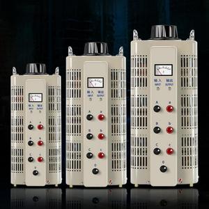 เครื่องควบคุมแรงดันไฟฟ้าแบบแมนนวล 3KVA 6kva 10kva  สามเฟส  อินพุต 220V380V  เอาต์พุต 0-430v  ควบคุมแรงดันไฟฟ้าอย่างต่อเนื่องและเสถียร - Product Image 2