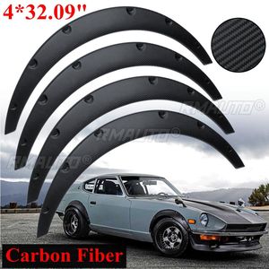 4 Piezas Guardabarros Universales Flexibles de Fibra de Carbono para Coche, Protectores Contra Salpicaduras, Aletas Antisálpicaduras, Guardafangos Extra Anchos para Ruedas de 80cm - Product Image 2