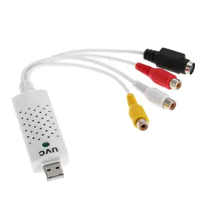 USB 2.0 ses Video kayıt kartı UVC Video yakalama Dongle ile Stereo ve RCA çıkış portları CE ve ROHS sertifikalı