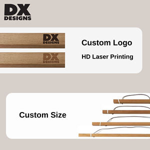 Miễn Phí Mẫu Gỗ Óc Chó Từ Khung Áp phích Móc Áo Gỗ Sồi Gỗ Tếch Áp phích Từ Tính Móc Áo Cho Tường Trang Trí Nội Thất - Product Image 2