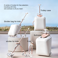 Sac de poussette multifonctionnel 20 pouces, valise de voyage pour étudiants avec serrure pour enfants