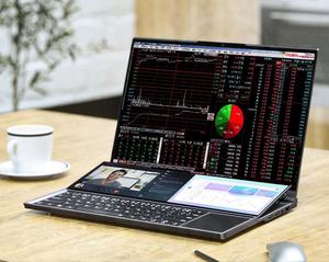 แล็ปท็อปจอสัมผัสคู่ ขนาด 16 นิ้ว + 14 นิ้ว หน้าจอ OLED รุ่นเกมมิ่ง ฮาร์ดไดรฟ์ 512GB สำหรับการทำงานและความบันเทิง - Product Image 3