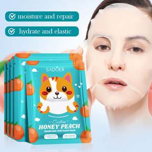 SADOER Usine Grenade Myrtille Carotte Racine Tige Miel Pêche Acide Hyaluronique Masque Facial Soins Du Visage Produits De Beauté - Product Image 3