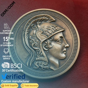 ผู้ผลิตเหรียญที่ระลึกโลหะผสมสังกะสีแบบกำหนดเอง สลักโลโก้ ชุบทอง ชุบเงิน - Product Image 1
