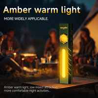 Lampe de poche EDC multi-LED rechargeable USB 1600LM, lampe de travail magnétique avec laser UV rouge et lumière latérale ambre, personnalisable OEM