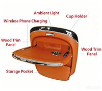 Tablette de siège arrière multifonction de luxe en plastique pour accessoires intérieurs de voiture, séries M9, M8, M6