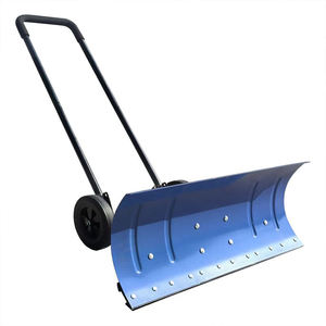 Taşınabilir Kar Temizleme Aleti - 28 İnç Geniş Bıçaklı Hafif Katlanabilir El İtmeli Kar Sökücü Konut Kullanımı İçin - Product Image 1