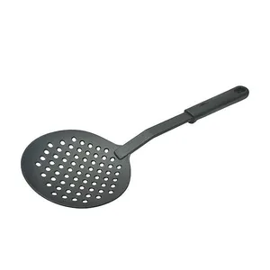 Skimmer de nylon com fenda e colher sem costura, utensílios de cozinha de peça única, filtro à prova de calor de 13 polegadas