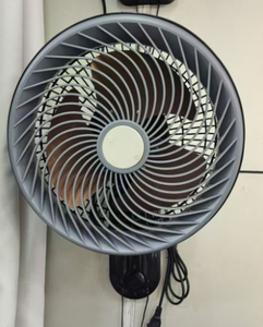 Ventilateur mural gris avancé de 9 pouces, léger, en plastique, avec refroidissement par air, moteur à 3 fils en cuivre, télécommande mécanique, haute vitesse, pour usage domestique - Product Image 5