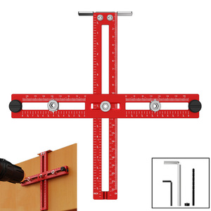 Imbot Adjustable <strong>Hole</strong> Punch Locator <strong>Drill</strong> Guide Suitable <strong>for</strong> Deep Drawers Aluminum Alloy <strong>for</strong> Installation Drawer &amp; Door Handle - Product Image 1