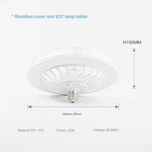 Moderno 45W LED ventilador luz E27 interior inteligente Control remoto 3 colores cambiables atenuación ajuste de velocidad del viento hogar USB - Product Image 4