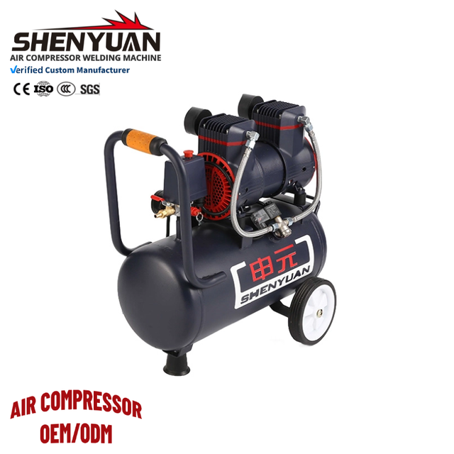 Factory Direct Hot Sale 750w Custom Logo Portable Mini Air Compressor 9L Small Tank for Tool Store