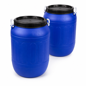 Baril de stockage en plastique durable de 100 L, fabriqué en résine de haute qualité pour usage domestique et commercial - Product Image 1