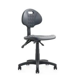 Antistatic PU Foaming Adjustable Swivel Clean Room Laboratory Office Staff ESD Chairs With Wheel