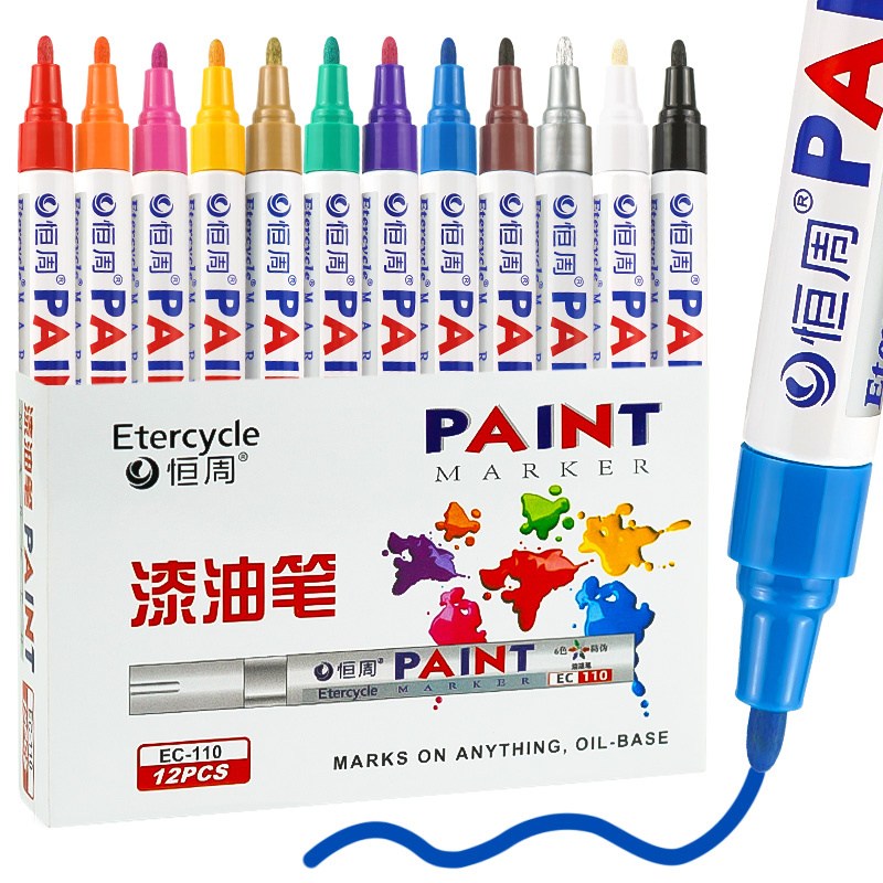 CHINA Facoty 12 colors paint marker pen DIY album graffiti pen car tyre paint marker