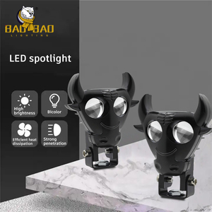 Sistema <span class=keywords><strong>de</strong></span> <span class=keywords><strong>foco</strong></span> BAOBAO BB1797 12V, Luz antiniebla <span class=keywords><strong>DE</strong></span> DOBLE Color, Mini bicicleta <span class=keywords><strong>de</strong></span> conducción, bocinas auxiliares, forma <span class=keywords><strong>de</strong></span> luz Led para motocicletas - Product Image 6