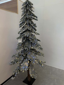 High Quality WanHui Standing Base Artificial Christmas <b>Tree</b> PE/PVC Material 100 <b>LED</b> <b>Lights</b> Warm White Indoor Spruce Full Decor - Product Image 6