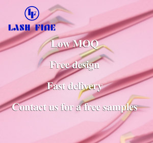 <span class=keywords><strong>Pince</strong></span> <span class=keywords><strong>à</strong></span> <span class=keywords><strong>épiler</strong></span> pour extensions de cils Lashfine, logo personnalisé gratuit, volume, étiquette privée, isolation, acier inoxydable, pointe en fibre - Product Image 4