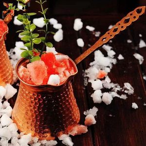 <span class=keywords><strong>Caffettiera</strong></span> <span class=keywords><strong>Turca</strong></span> in Rame 12Oz, Macchina per Caffè Greco Arabo, Cezve Martellata, Jezve, Ibrik, Briki, Scaldalatte, Brocca per Salsa per Piano Cottura - Product Image 6