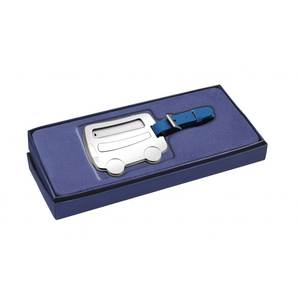 Etiqueta para equipaje con forma de autobús, plateada, con correa azul, para identificación en viajes - Product Image 3