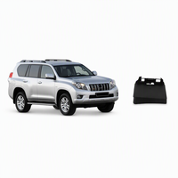 Garniture de plaque d'immatriculation de hayon pour Toyota Land Cruiser Prado LC150, panneau de base en ABS noir mat, pré-lifting