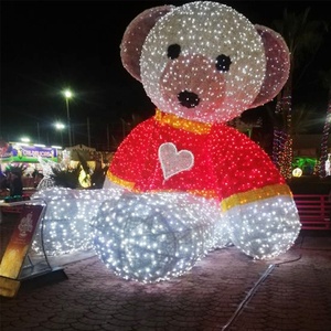 Ours polaire géant lumineux LED 3D, <span class=keywords><strong>décoration</strong></span> <span class=keywords><strong>de</strong></span> Noël extérieure pour centre commercial et parc, grande présentation lumineuse <span class=keywords><strong>de</strong></span> Noël, motif <span class=keywords><strong>de</strong></span> Noël - Product Image 5