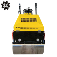 Compacteur routier vibrant hydraulique 3 tonnes à double tambour, compacteur de sol à double tambour essence/diesel