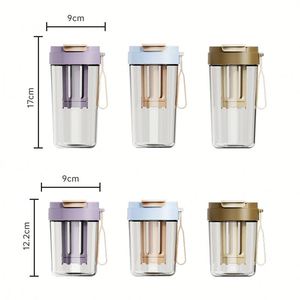 Factory Custom Logo Portable Coffee Maker 11oz 330ml 480ml <b>Plastic</b> Reusable Cold Iced Coffee <b>Cup</b> With Lids and Straws - Product Image 6