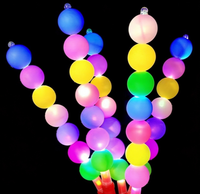 Bâtons lumineux LED colorés en forme de calebasse, pour Noël, anniversaires, mariages, fournitures de fête, calebasse en plastique clignotante pour événements lumineux