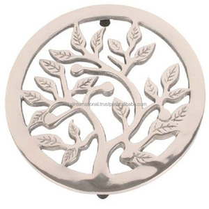 Colorful Modern <b>Round</b> Eco-Friendly Aluminium Trivet <b>Mats</b> & Pads 100mm Diameter 3mm Thick - Product Image 6