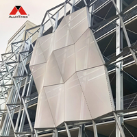 Sistem Dinding Tirai Aluminium Alumtimes untuk Bangunan Komersial, Unit Profil Aluminium untuk Dekorasi Eksterior Mal