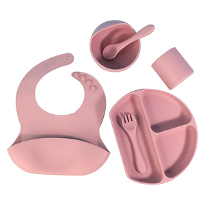 Ensemble <span class=keywords><strong>d</strong></span>'alimentation pour bébé écologique et doux pour les enfants, vaisselle <span class=keywords><strong>d</strong></span>'apprentissage pour enfants, <span class=keywords><strong>bol</strong></span> à ventouse en silicone, tasse à paille - Product Image 4