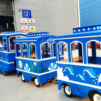 Fournisseur de la Chine Train touristique sans rail électrique touristique de route d'attraction de parc à vendre