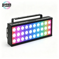 Projecteur stroboscopique LED RVB 30x10W blanc chaud 600x0.3W avec effet de lavage de couleur, DMX, RDM, activé par le son, pour scène et discothèque