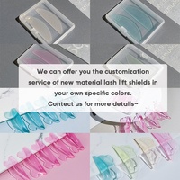 Pads de rehaussement de cils réutilisables sans colle pour marque privée, boucliers de rehaussement de cils V Curl, tiges de permanente de cils professionnelles pour salon, maison et DIY