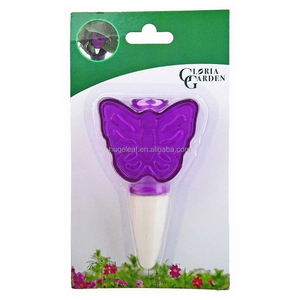 Piques d'irrigation goutte à goutte en terre cuite pour pot de fleurs d'<span class=keywords><strong>intérieur</strong></span>, système d'arrosage <span class=keywords><strong>automatique</strong></span>, forme papillon, <span class=keywords><strong>arroseur</strong></span> avec embout en argile - Product Image 6