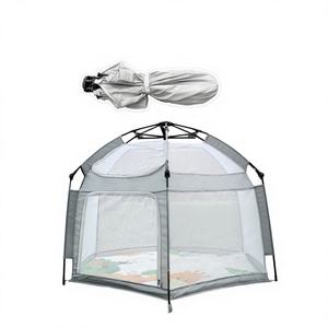 Tente de jeu portable et pliable hexagonale personnalisable pour enfants, château de jeu doux, lit de couchage pour enfants, vente en gros - Product Image 1