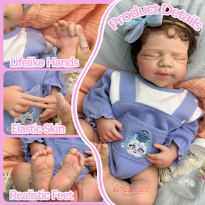Muñecas Reborn de Silicona de 20 Pulgadas, Cabello Implantado a Mano, Venas 3D, Lavables, Pascale Puede Beber, Muñecas Reborn Realistas y Cómodas - Product Image 2